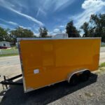 Explore the 7 by 16 Enclosed Trailer by Collins Custom Cargo