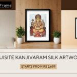 Shop Kanjivaram Silk Royal Art Décor | Silkenframe
