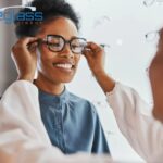 Magnetic Clip Eyeglasses in Satin Light Brown – Lightweight & Stylish